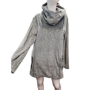 Wooly Bully Wear Gray Cowl Neck Sweatshirt Womens Size XL